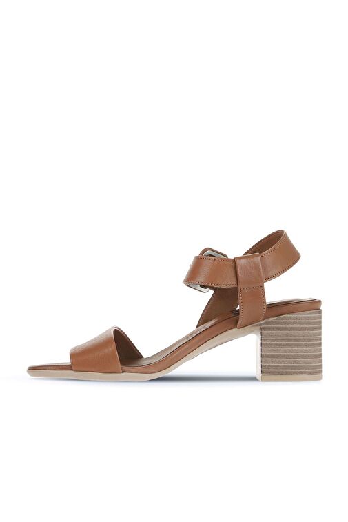 Bueno Shoes Kahverengi Deri Kadın Topuklu Ayakkabı 01wa2805 - Görsel 4