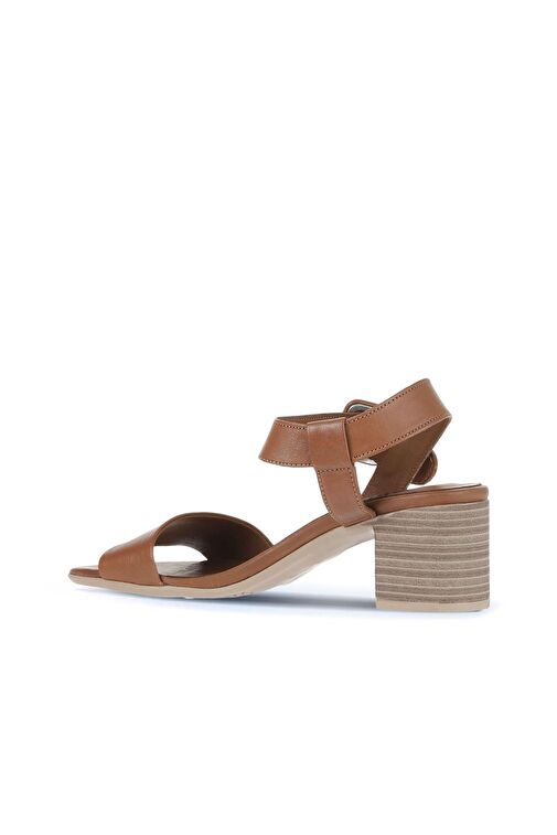 Bueno Shoes Kahverengi Deri Kadın Topuklu Ayakkabı 01wa2805 - Görsel 5