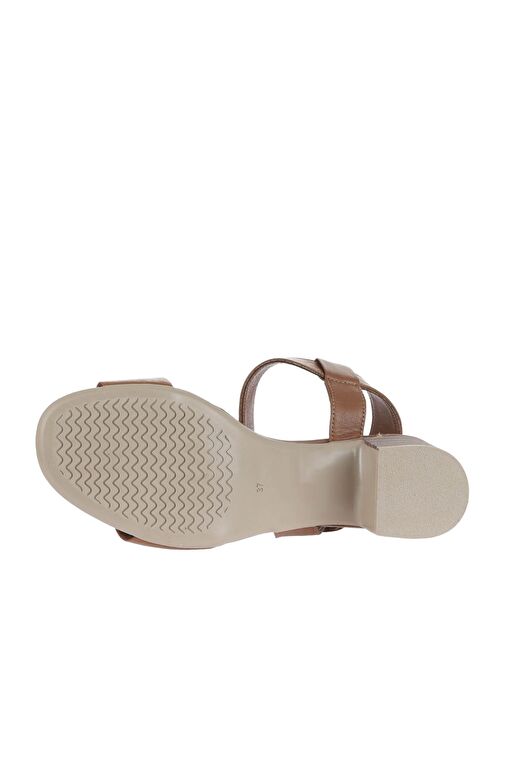 Bueno Shoes Kahverengi Deri Kadın Topuklu Ayakkabı 01wa2805 - Görsel 6