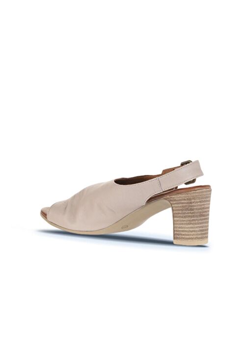 Bueno Shoes Gri Deri Kadın Topuklu Sandalet 01wn1513 - Görsel 5