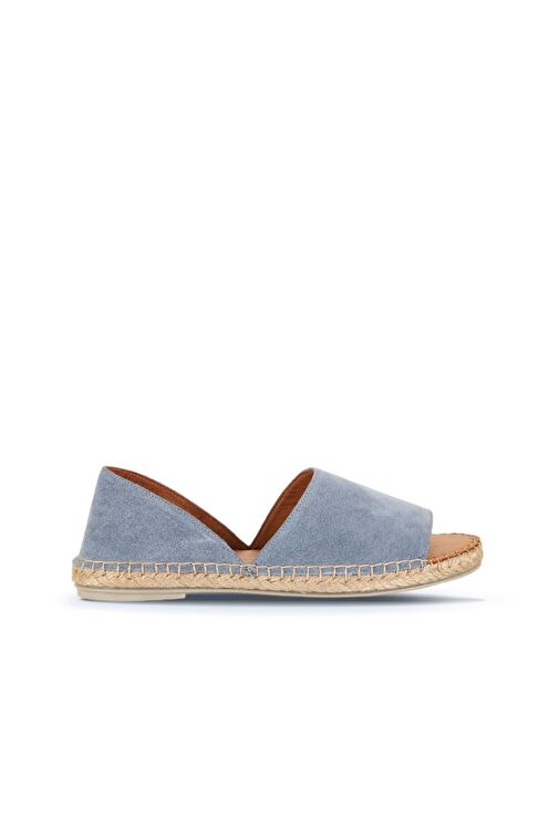 Bueno Shoes Mavi Süet Kadın Espadril Ayakkabı 01wq2413 - Görsel 2