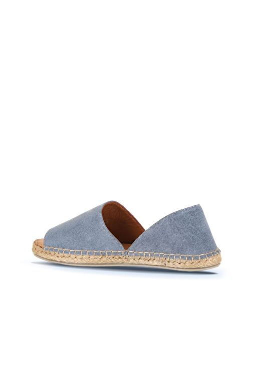 Bueno Shoes Mavi Süet Kadın Espadril Ayakkabı 01wq2413 - Görsel 5