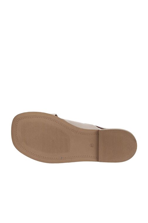 Bueno Shoes Gri Deri Kadın Düz Sandalet 01wa3600 - Görsel 6