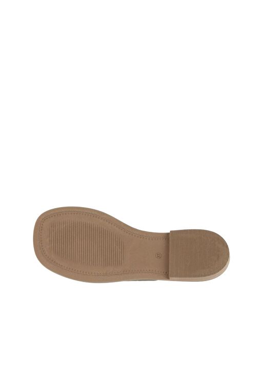 Bueno Shoes Haki Deri Kadın Düz Terlik 01wa3602 - Görsel 6