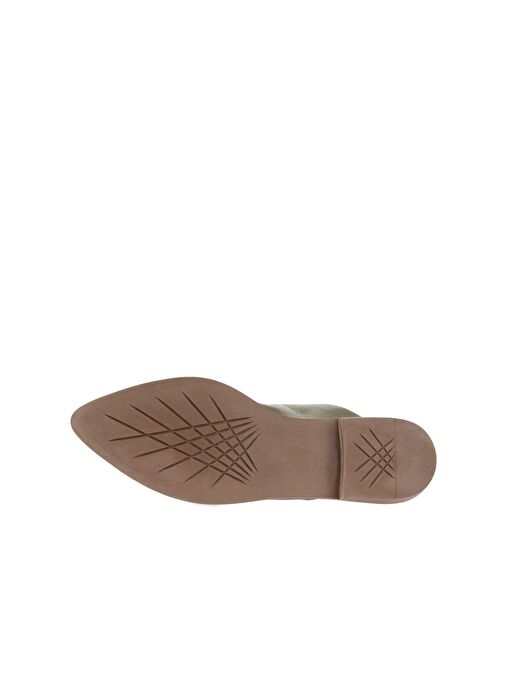 Bueno Shoes Yeşil Deri Kadın Düz Terlik 01wn0124 - Görsel 6