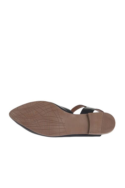 Bueno Shoes Siyah Deri Kadın Düz Sandalet 01wa3310 - Görsel 6