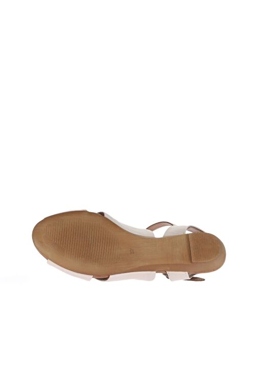 Bueno Shoes Gri Deri Kadın Düz Sandalet 01wa4403 - Görsel 6