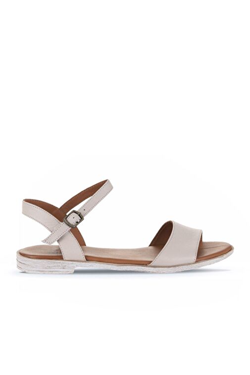 Bueno Shoes Gri Deri Kadın Sandalet 01wn5003 - Görsel 6