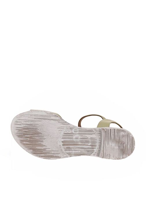 Bueno Shoes Haki Deri Kadın Sandalet 01wn5003 - Görsel 6