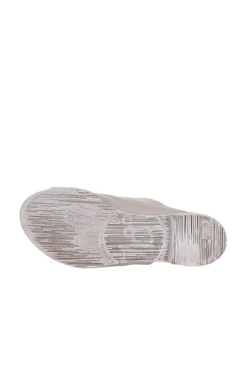 Bueno Shoes Gri Deri Kadın Düz Terlik 01wq2009 - Görsel 6