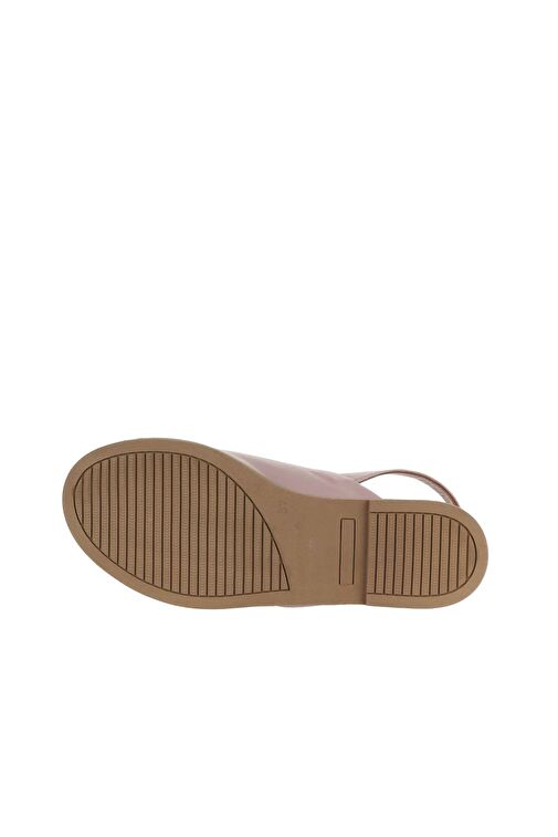Bueno Shoes Gül Kurusu Deri Kadın Düz Sandalet 01wa5700 - Görsel 6