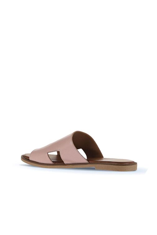 Bueno Shoes Gül Kurusu Deri Kadın Düz Terlik 01wa5705 - Görsel 5