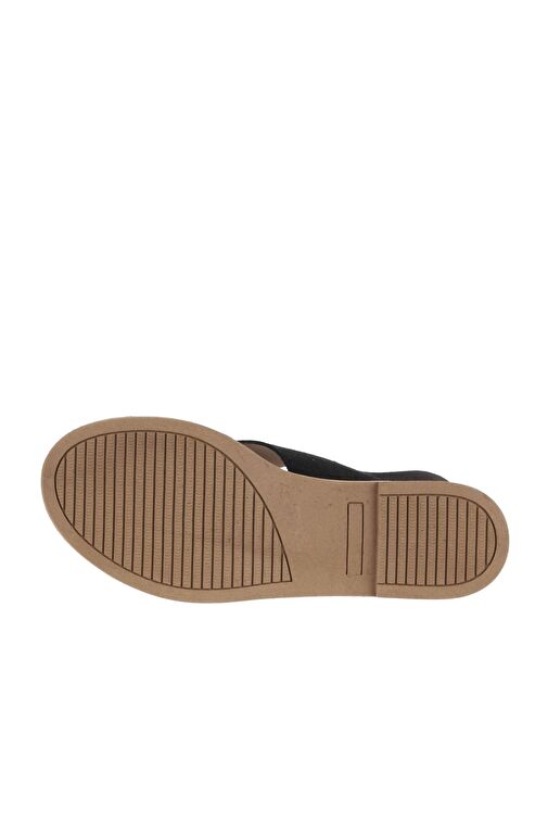 Bueno Shoes Siyah Alf Süet Kadın Düz Sandalet 01wa5708 - Görsel 6