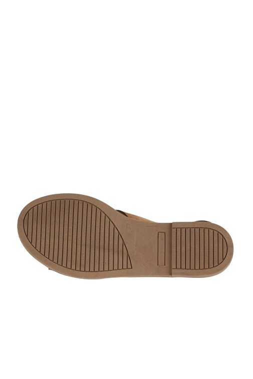 Bueno Shoes Taba Alf Süet Kadın Düz Sandalet 01wa5708 - Görsel 6