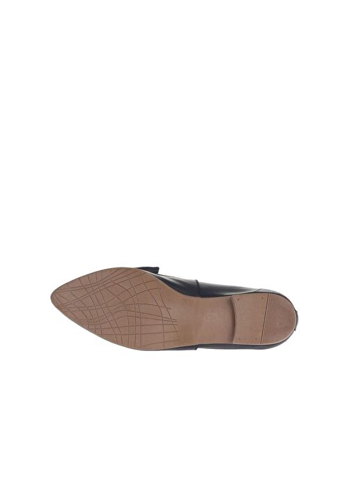 Bueno Shoes Lacivert Deri Kadın Düz Babet 01wr3117 - Görsel 6