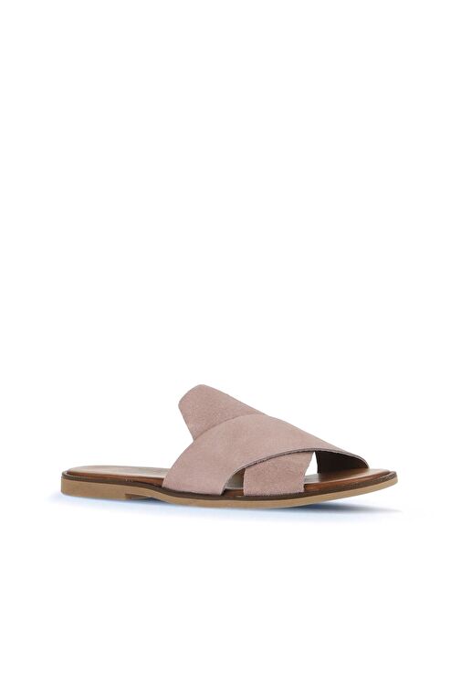 Bueno Shoes Pudra Alf Süet Kadın Düz Terlik 01wa5710 - Görsel 3