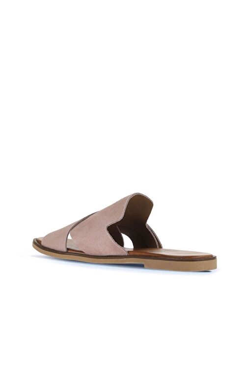 Bueno Shoes Pudra Alf Süet Kadın Düz Terlik 01wa5710 - Görsel 5