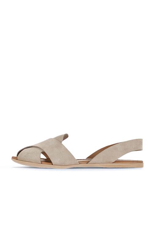 Bueno Shoes Kum Alf Süet Kadın Düz Sandalet 01wa5805 - Görsel 4