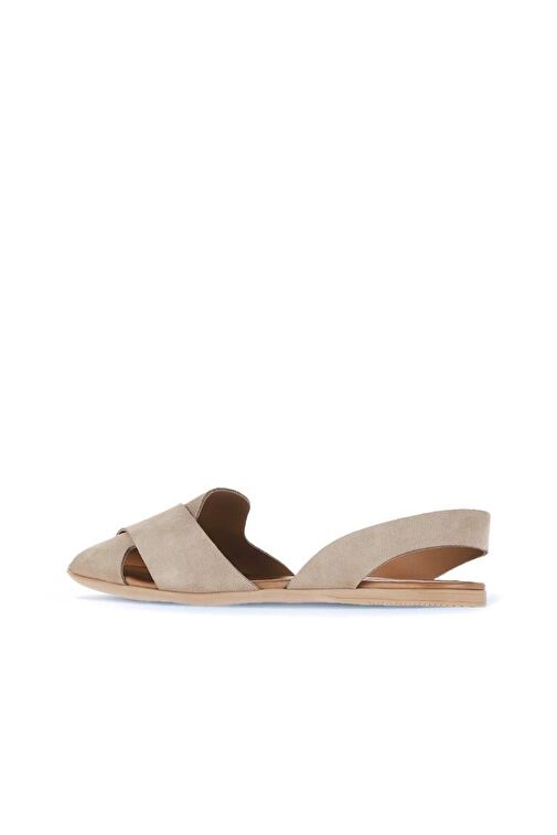 Bueno Shoes Kum Alf Süet Kadın Düz Sandalet 01wa5805 - Görsel 5