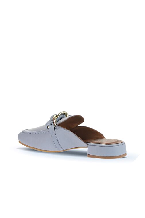 Bueno Shoes Mavi Açık Deri Kadın Topuklu Terlik 01wa6500 - Görsel 5