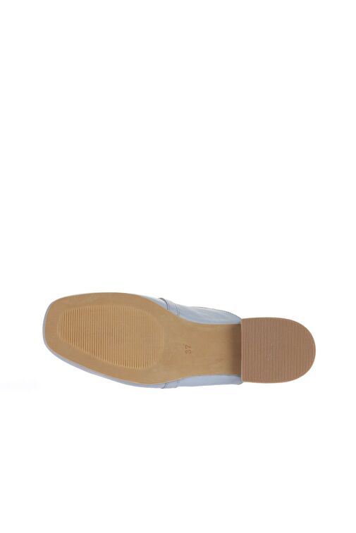 Bueno Shoes Mavi Açık Deri Kadın Topuklu Terlik 01wa6500 - Görsel 6