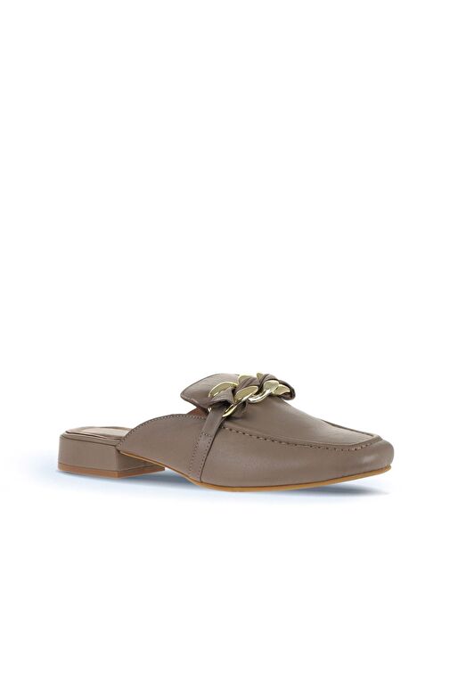 Bueno Shoes Gri Deri Kadın Topuklu Terlik 01wa6500 - Görsel 3