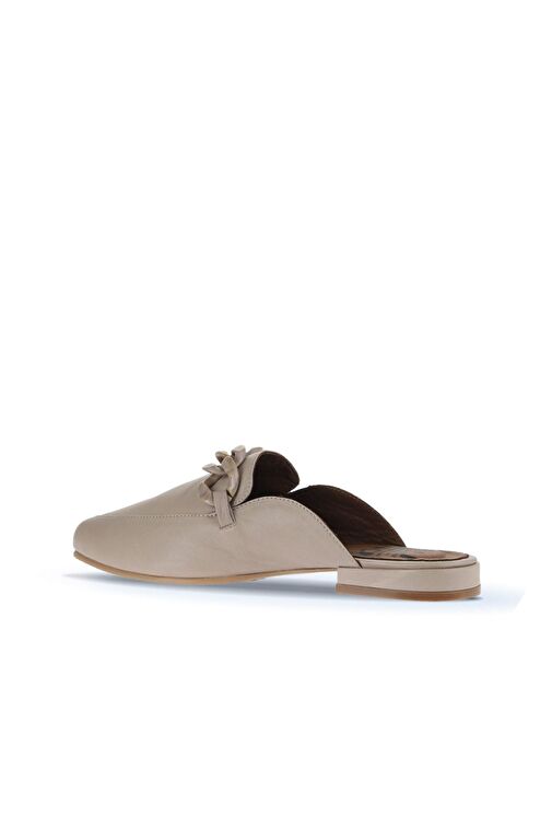 Bueno Shoes Gri Deri Kadın Düz Terlik 01wa0300 - Görsel 5