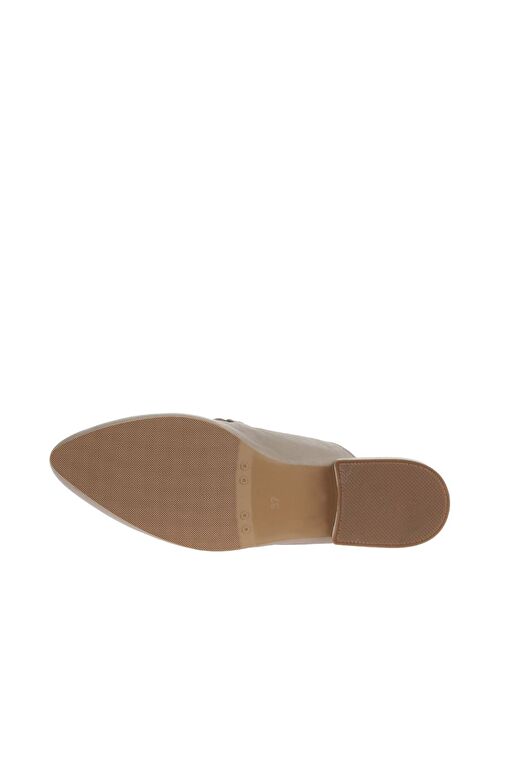 Bueno Shoes Gri Deri Kadın Düz Terlik 01wa0300 - Görsel 6