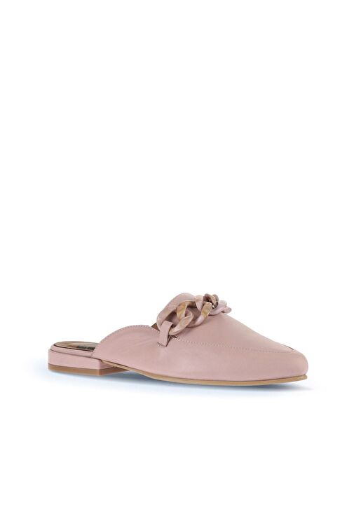 Bueno Shoes Gül Kurusu Deri Kadın Düz Terlik 01wa0300 - Görsel 3