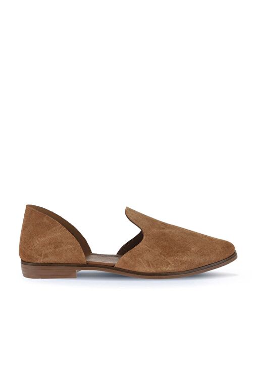 Bueno Shoes Taba Alf Süet Kadın Düz Sandalet 01wa7001 - Görsel 2