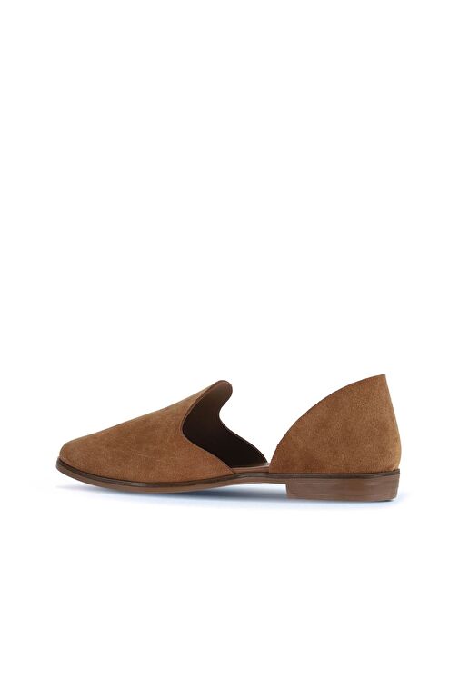 Bueno Shoes Taba Alf Süet Kadın Düz Sandalet 01wa7001 - Görsel 5