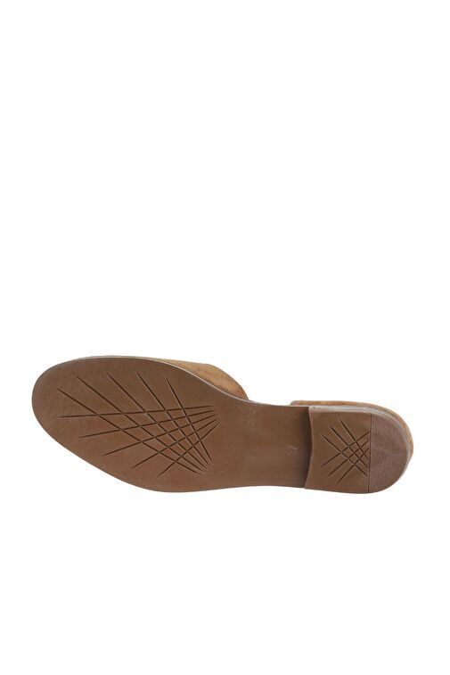 Bueno Shoes Taba Alf Süet Kadın Düz Sandalet 01wa7001 - Görsel 6