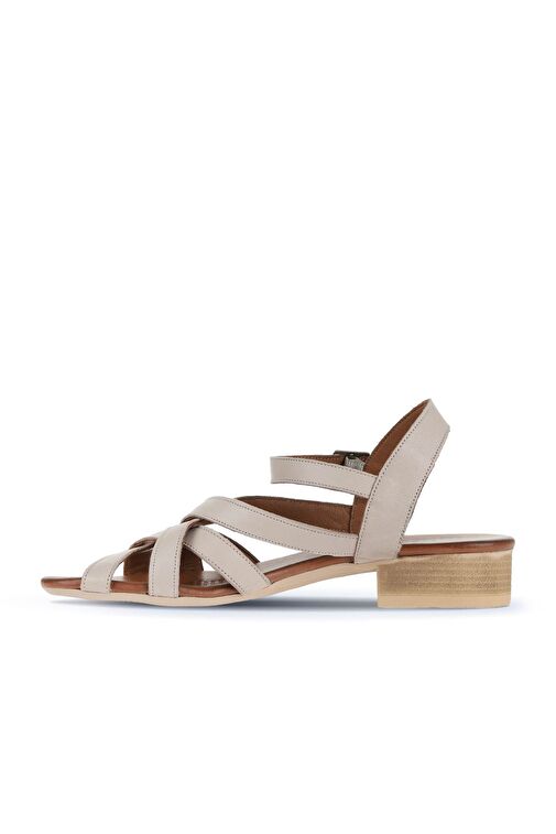 Bueno Shoes Gri Deri Kadın Sandalet 01wa7300 - Görsel 4