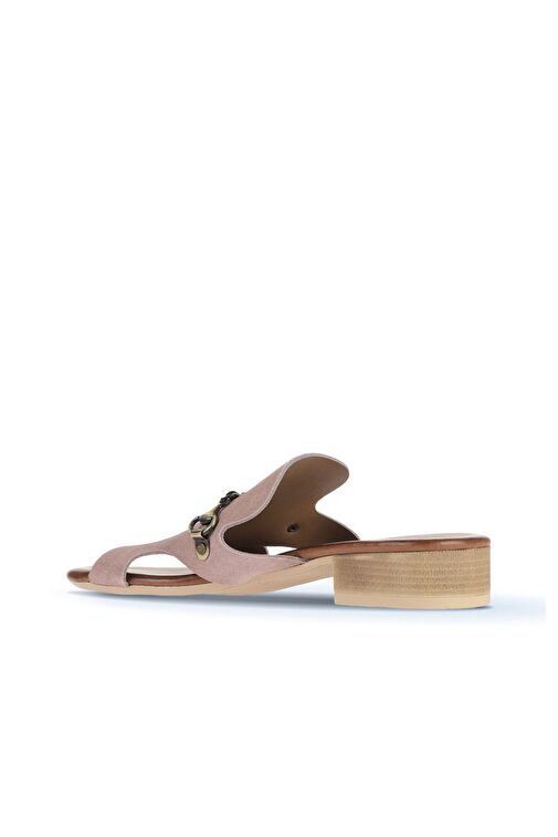 Bueno Shoes Pudra Alf Süet Kadın Topuklu Terlik 01wa7304 - Görsel 5