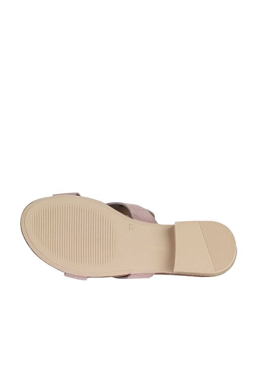 Bueno Shoes Pudra Alf Süet Kadın Topuklu Terlik 01wa7304 - Görsel 6