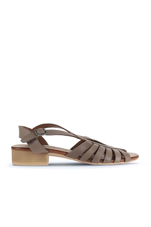 Bueno Shoes Gri Deri Kadın Sandalet 01wa7307 - Görsel 2