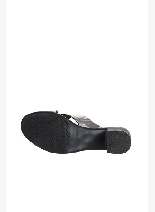 Bueno Shoes Kurşun Deri Kadın Topuklu Terlik 01wa2809 - Görsel 10