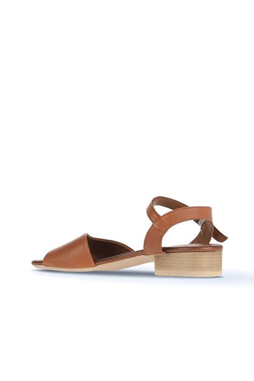 Bueno Shoes Taba Koyu Deri Kadın Sandalet 01wa7308 - Görsel 5