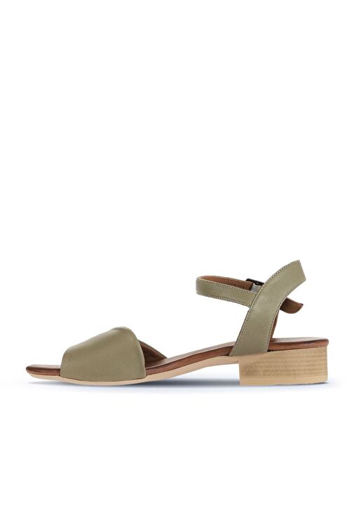 Bueno Shoes Yeşil Deri Kadın Sandalet 01wa7308 - Görsel 4