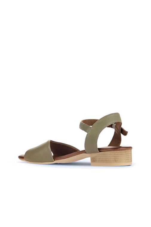 Bueno Shoes Yeşil Deri Kadın Sandalet 01wa7308 - Görsel 5