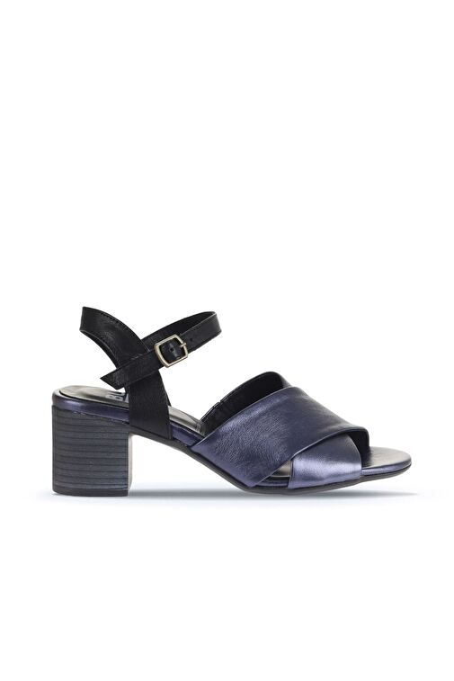 Bueno Shoes Lacivert Parlak Deri Kadın Topuklu Ayakkabı 01wa2810 - Görsel 2