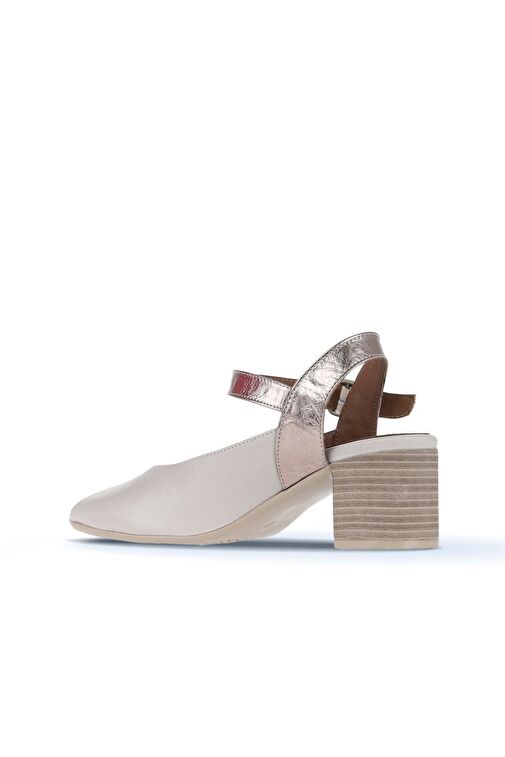 Bueno Shoes Gri Multi Deri Kadın Topuklu Sandalet 01wa2811 - Görsel 5