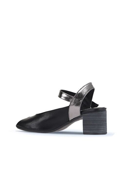 Bueno Shoes Siyah Multi Deri Kadın Topuklu Sandalet 01wa2811 - Görsel 5
