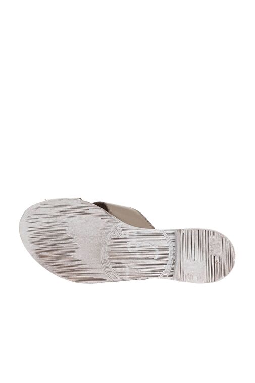 Bueno Shoes Gümüş Deri Kadın Düz Terlik 01wa3005 - Görsel 6