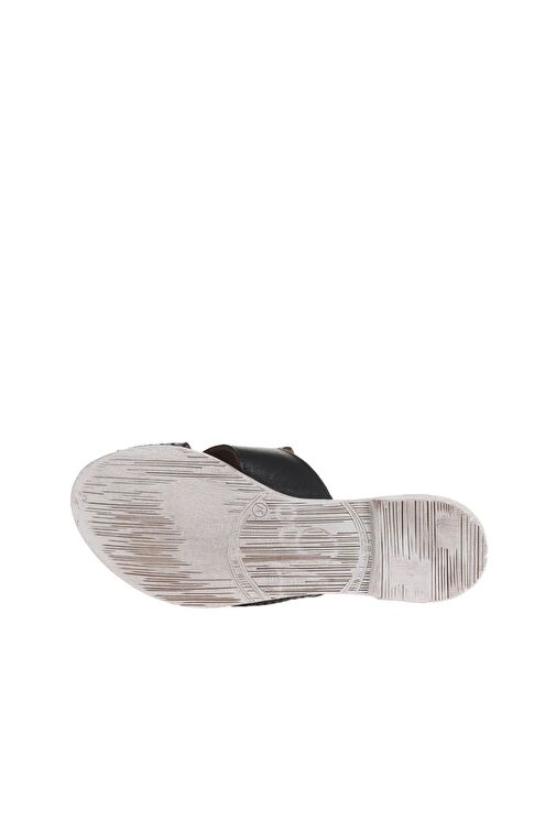 Bueno Shoes Siyah Deri Kadın Düz Terlik 01wa3005 - Görsel 6