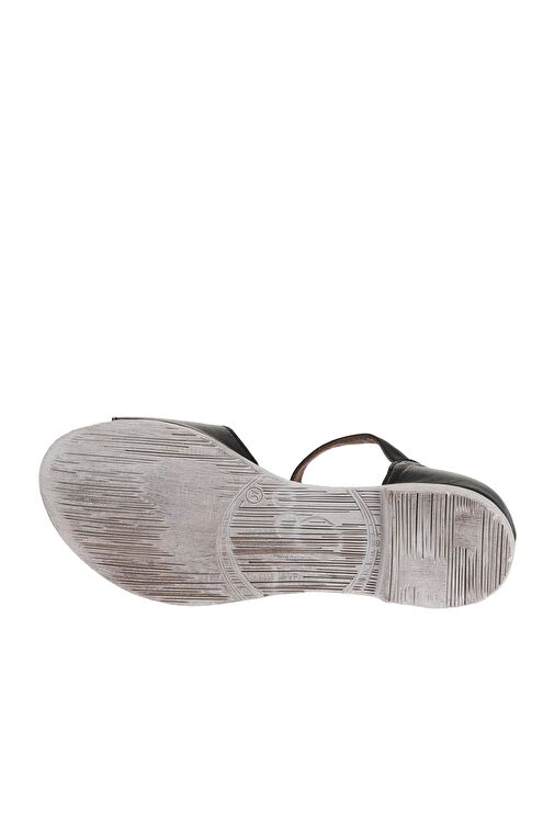 Bueno Shoes Siyah Deri Kadın Düz Sandalet 01wa3006 - Görsel 6