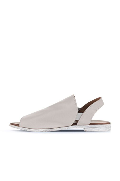 Bueno Shoes Gri Deri Kadın Düz Sandalet 01wa3008 - Görsel 5