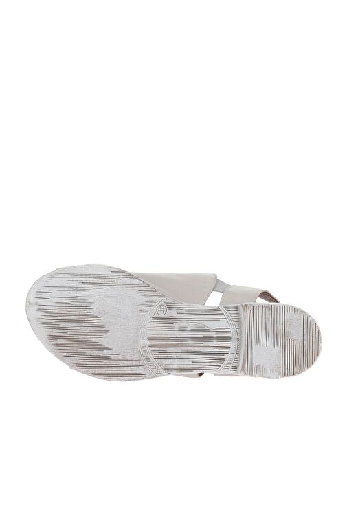 Bueno Shoes Gri Deri Kadın Düz Sandalet 01wa3008 - Görsel 7