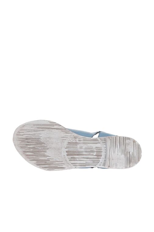 Bueno Shoes Mavi Açık Deri Kadın Düz Sandalet 01wa3009 - Görsel 6
