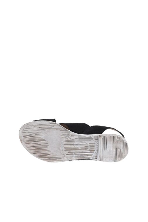 Bueno Shoes Siyah Alf Süet Kadın Düz Sandalet 01wa3015 - Görsel 6